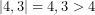 |4,3|=4,3>4