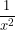\dfrac{1}{x^2}
